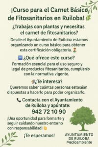 Curso para carnet de fitosanitarios